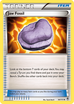Jaw Fossil z edície Furious Fists, karta č.94