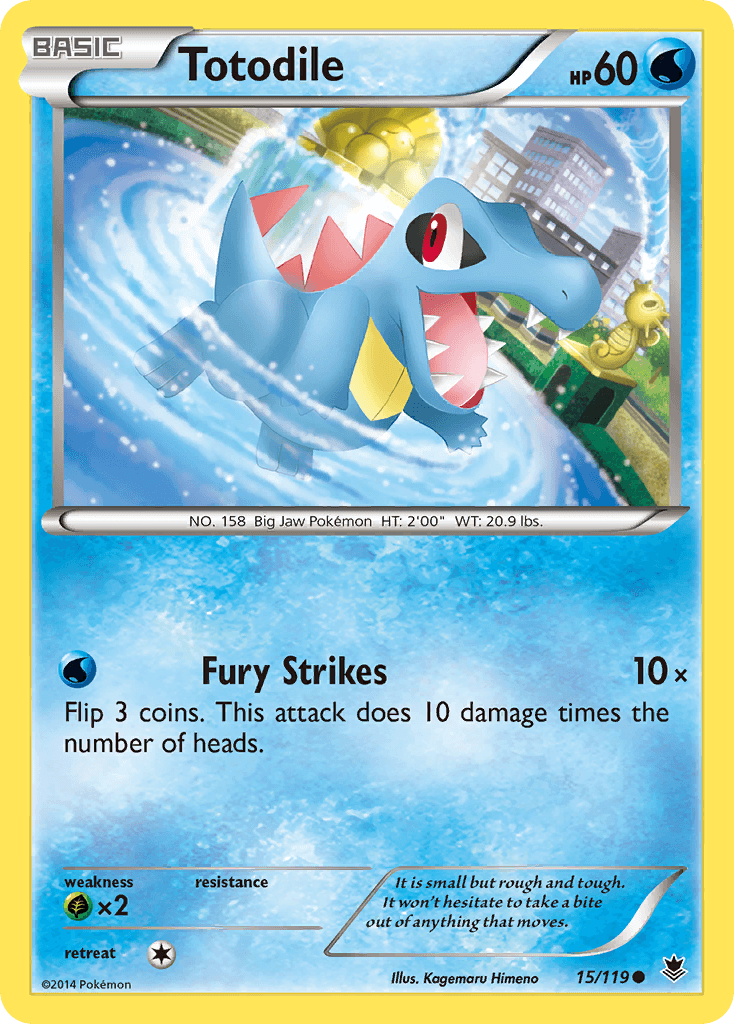 Totodile z edície Phantom Forces, karta č.15