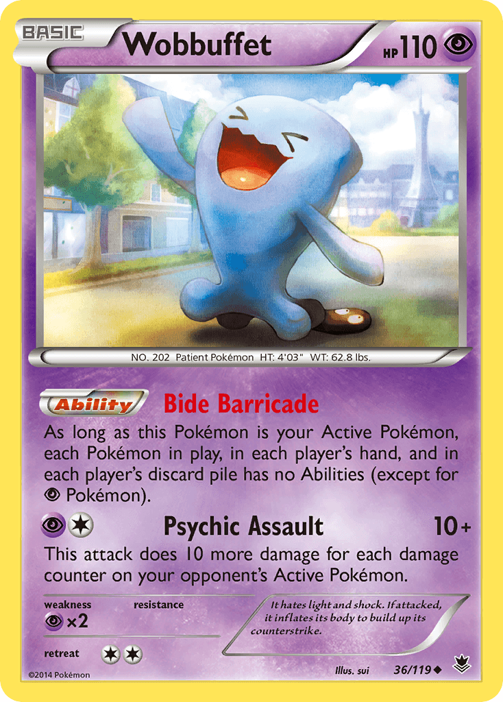 Wobbuffet z edície Phantom Forces, karta č.36