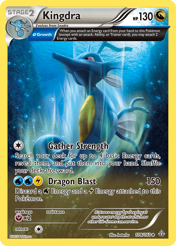 Kingdra z edície Primal Clash, karta č.108