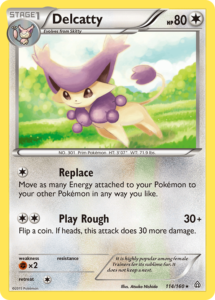 Delcatty z edície Primal Clash, karta č.114