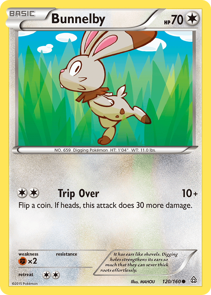Bunnelby z edície Primal Clash, karta č.120
