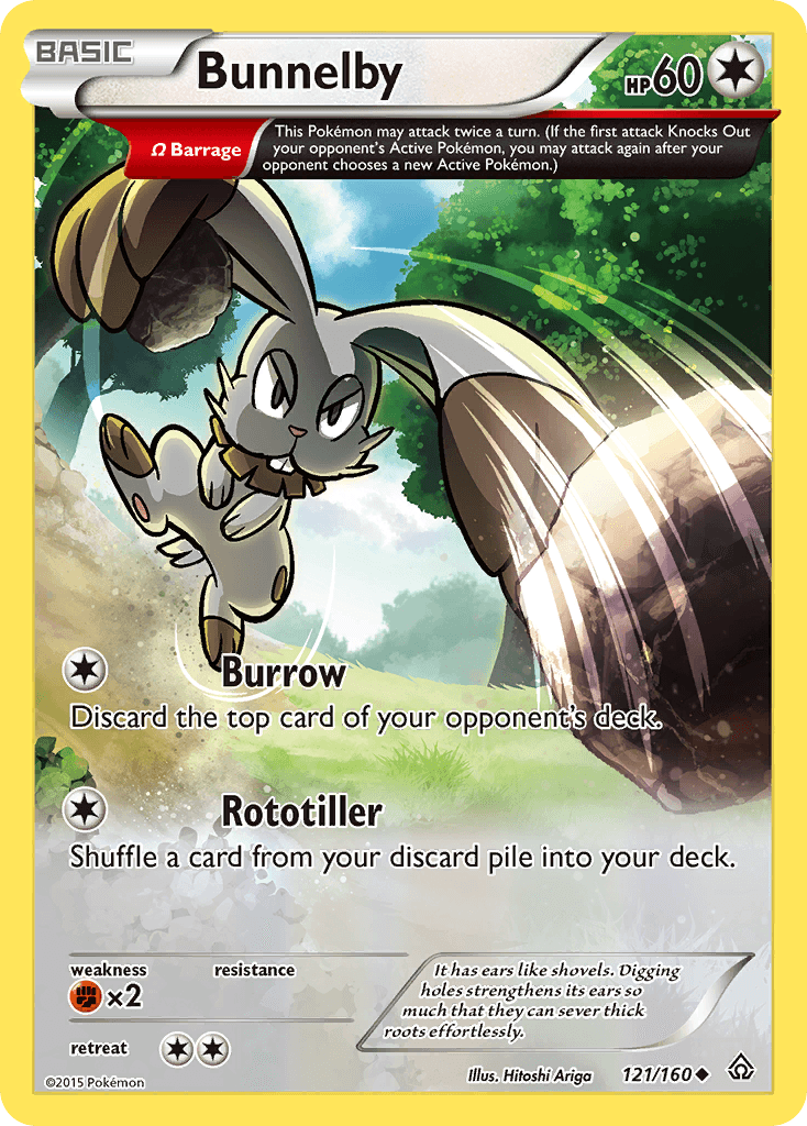 Bunnelby z edície Primal Clash, karta č.121