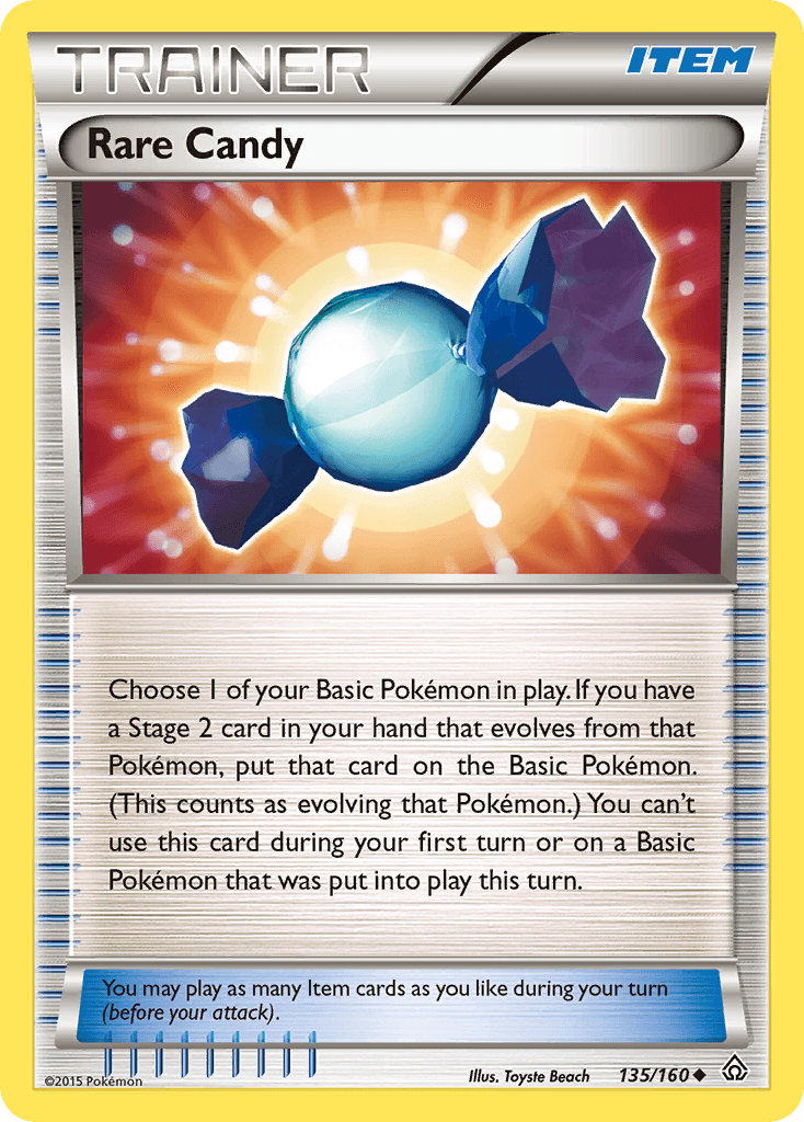 Rare Candy z edície Primal Clash, karta č.135