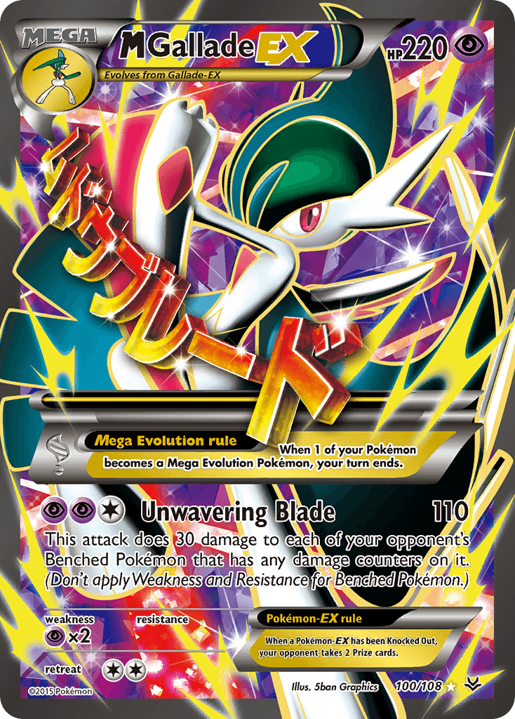 M Gallade-EX z edície Roaring Skies, karta č.100