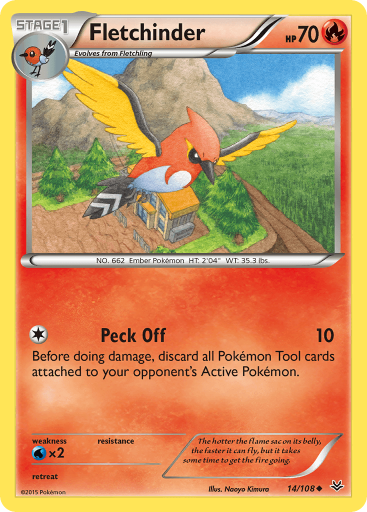 Fletchinder z edície Roaring Skies, karta č.14