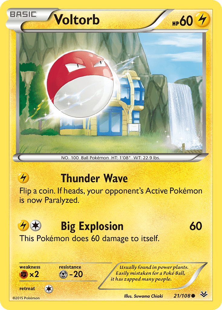 Voltorb z edície Roaring Skies, karta č.21