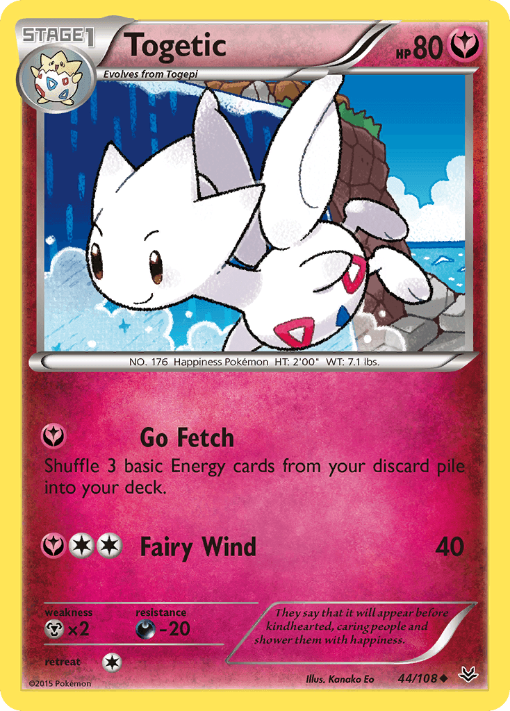 Togetic z edície Roaring Skies, karta č.44