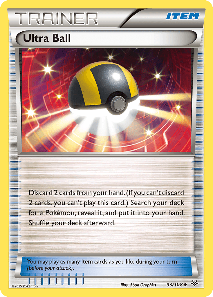Ultra Ball z edície Roaring Skies, karta č.93