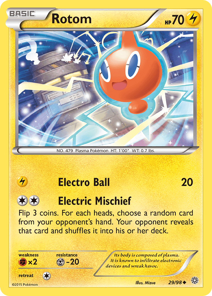 Rotom z edície Ancient Origins, karta č.29