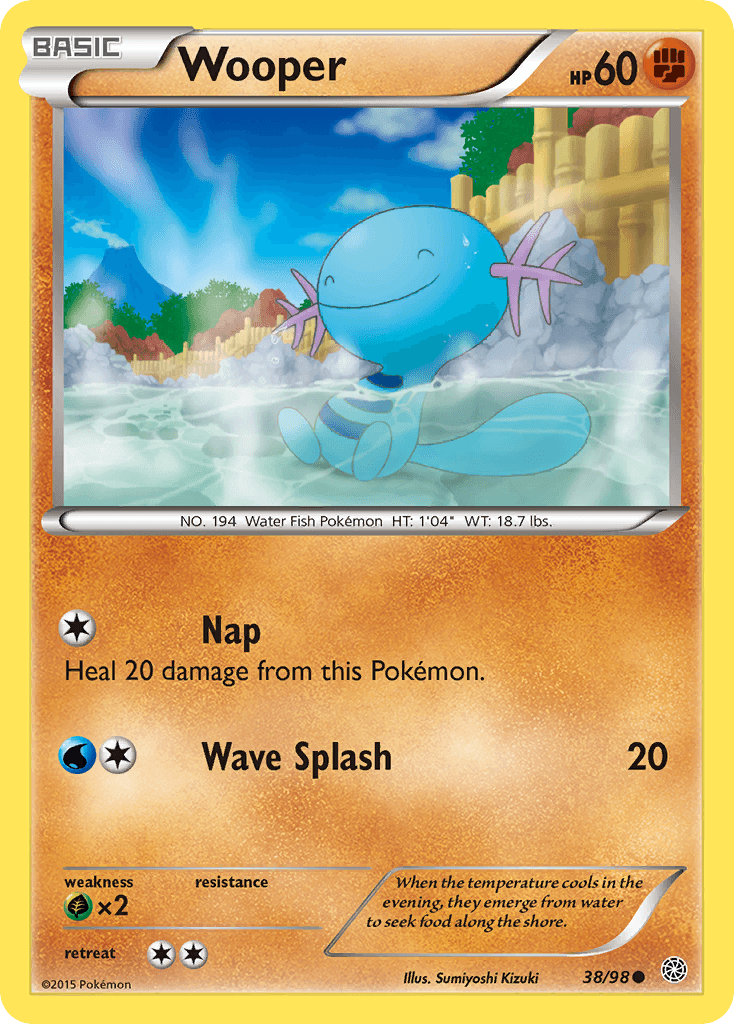 Wooper z edície Ancient Origins, karta č.38