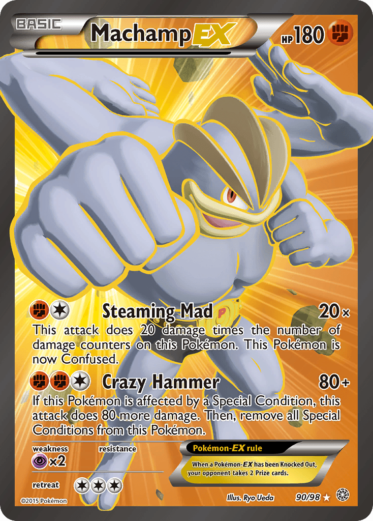 Machamp-EX z edície Ancient Origins, karta č.90
