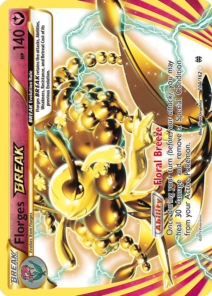 Florges BREAK z edície BREAKthrough, karta č.104