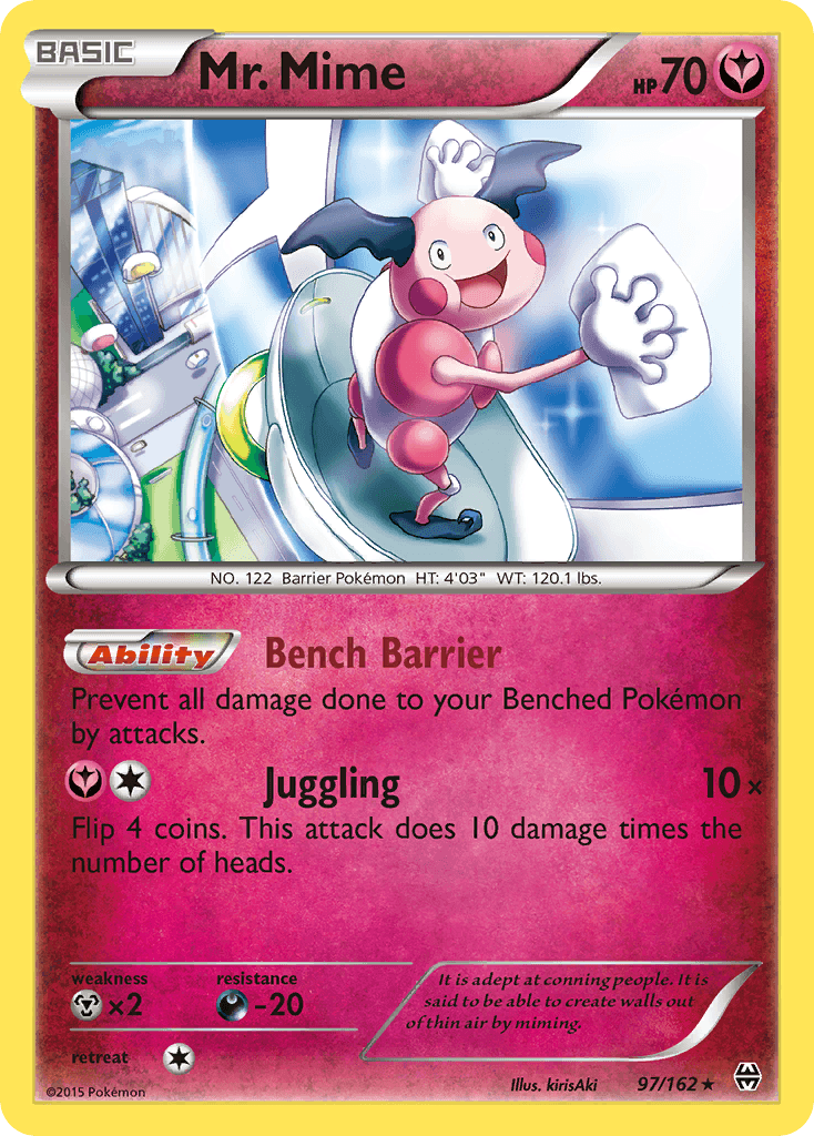 Mr. Mime z edície BREAKthrough, karta č.97