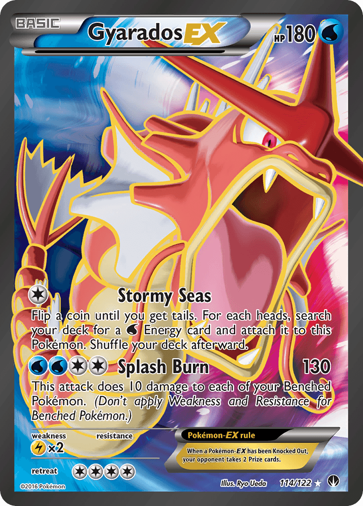 Gyarados-EX z edície BREAKpoint, karta č.114