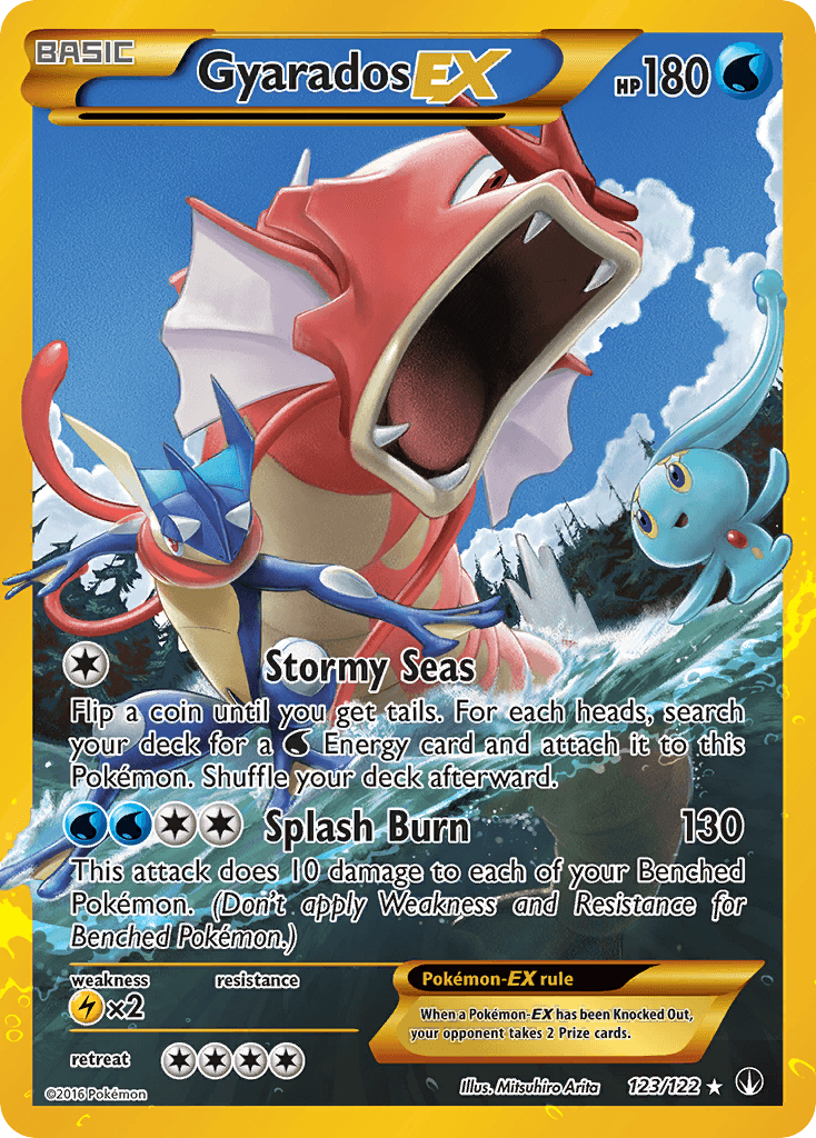 Gyarados-EX z edície BREAKpoint, karta č.123