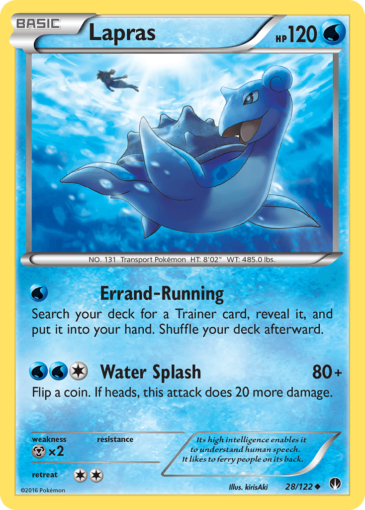 Lapras z edície BREAKpoint, karta č.28