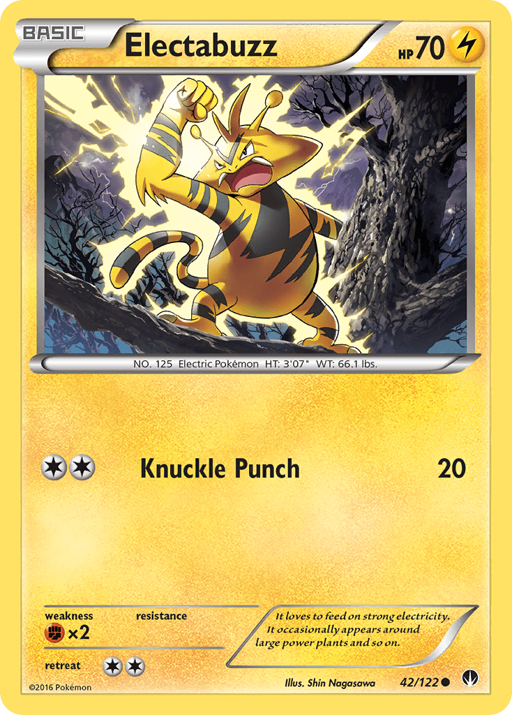 Electabuzz z edície BREAKpoint, karta č.42