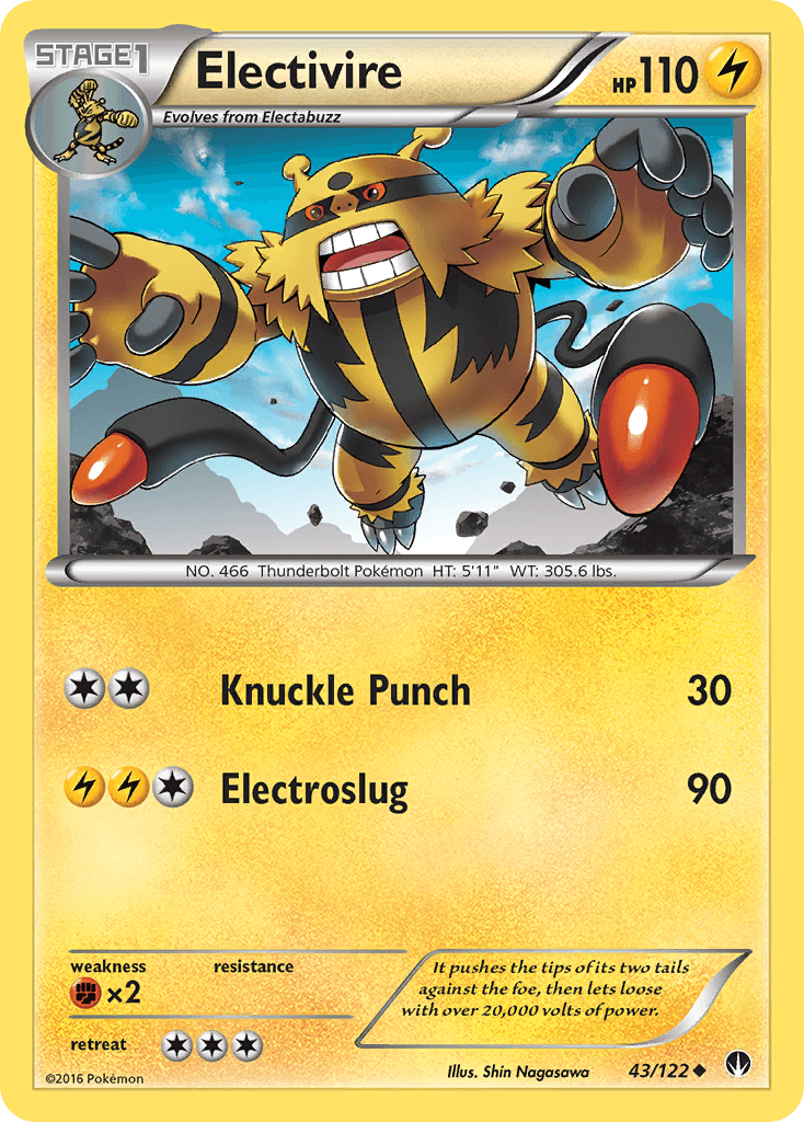 Electivire z edície BREAKpoint, karta č.43