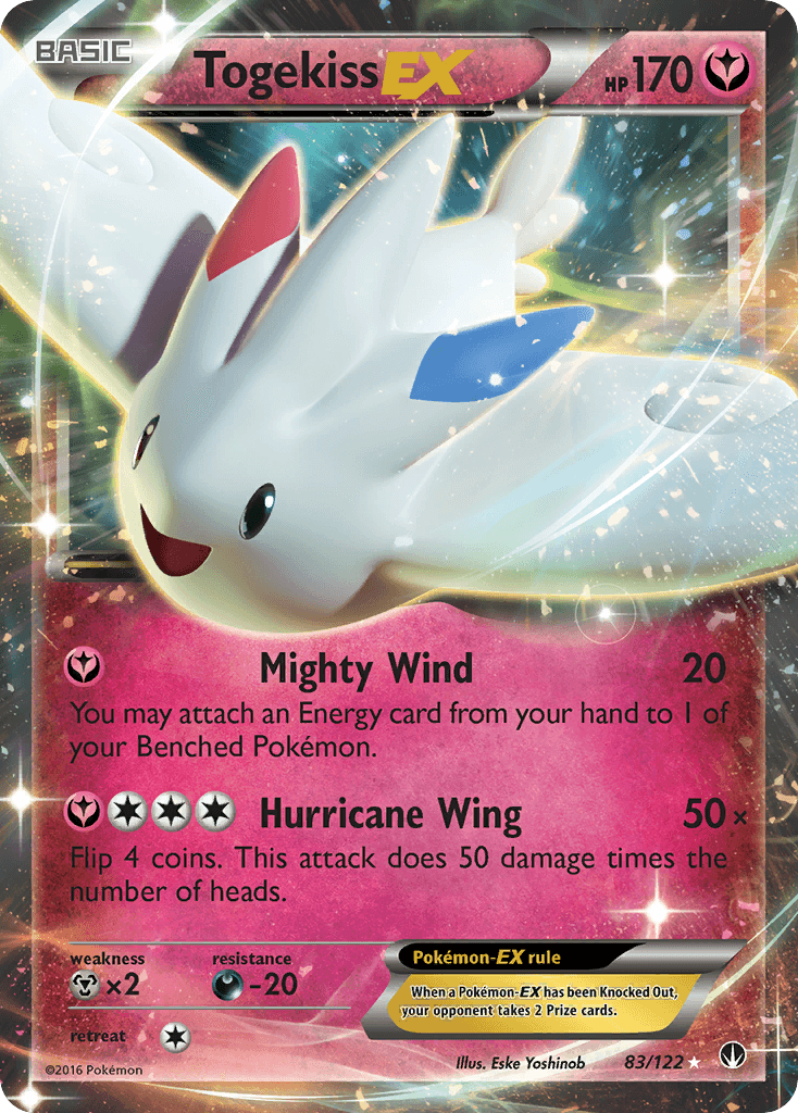 Togekiss-EX z edície BREAKpoint, karta č.83