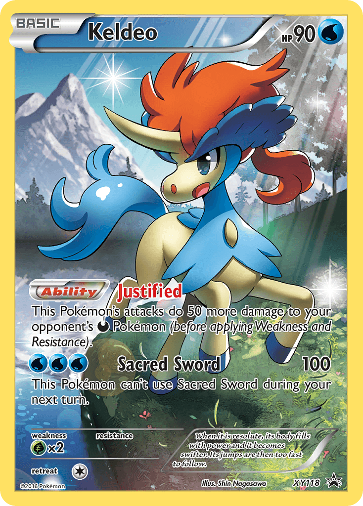 Keldeo z edície XY Black Star Promos, karta č.XY118